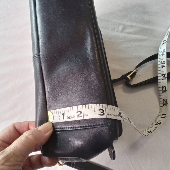 ETIENNE AIGNER Vintage Black Leather Shoulder Bag Handbag Multi Section 10x6.5x3 - Picture 11 of 11